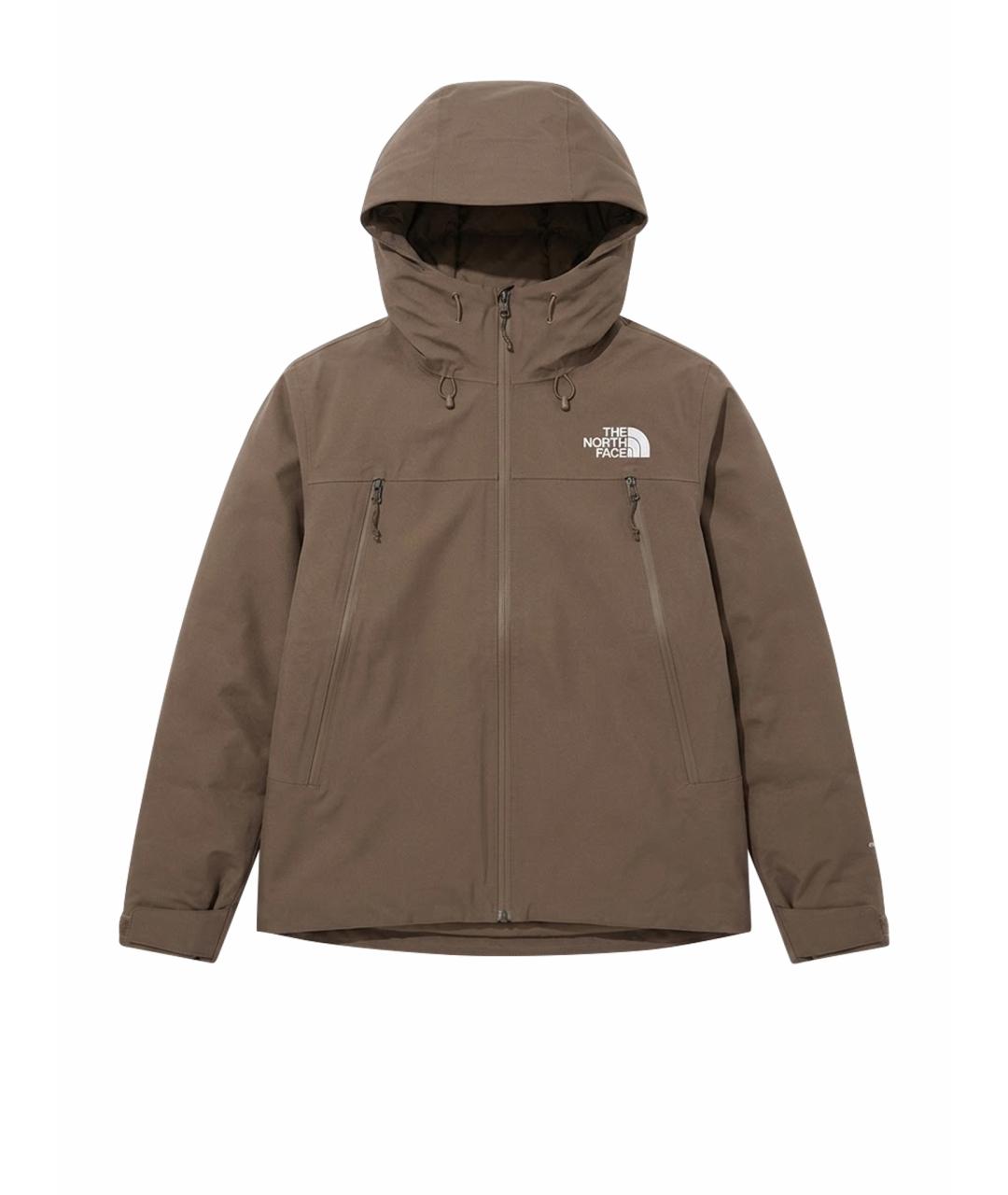 THE NORTH FACE Коричневый пуховик, фото 1