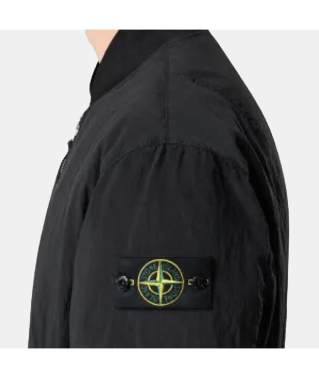 STONE ISLAND Черный пуховик, фото 4