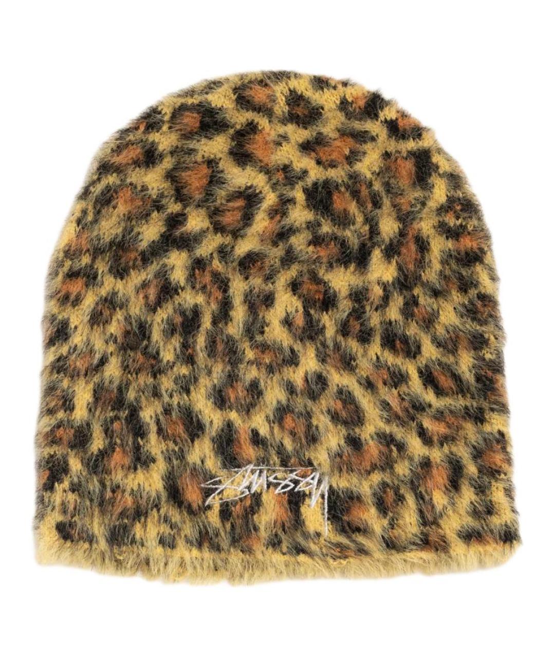 STUSSY Коричневая шапка, фото 1