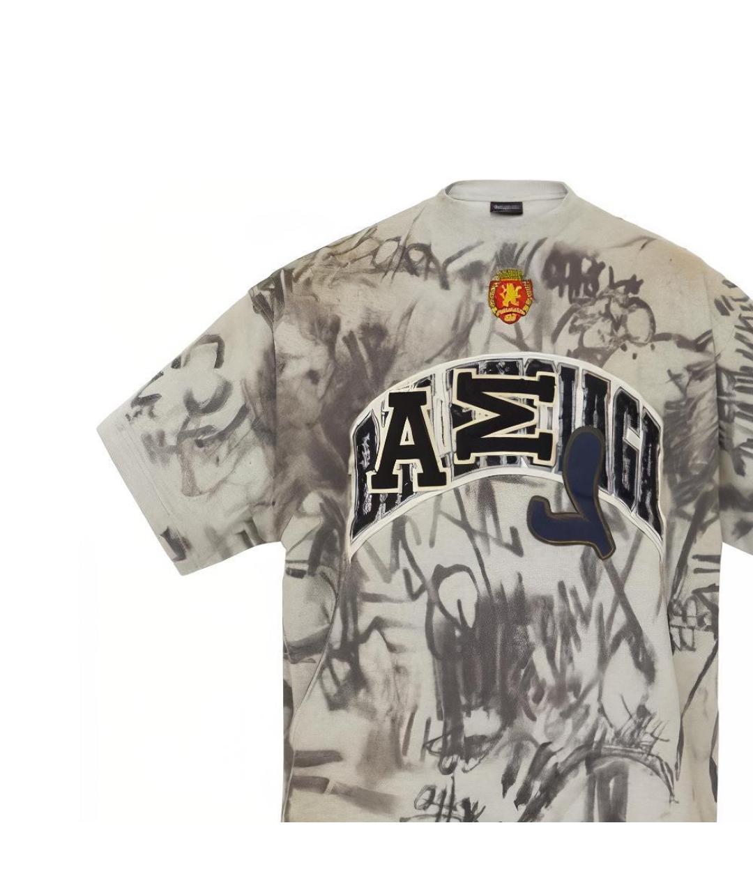 BALENCIAGA Серая футболка, фото 5