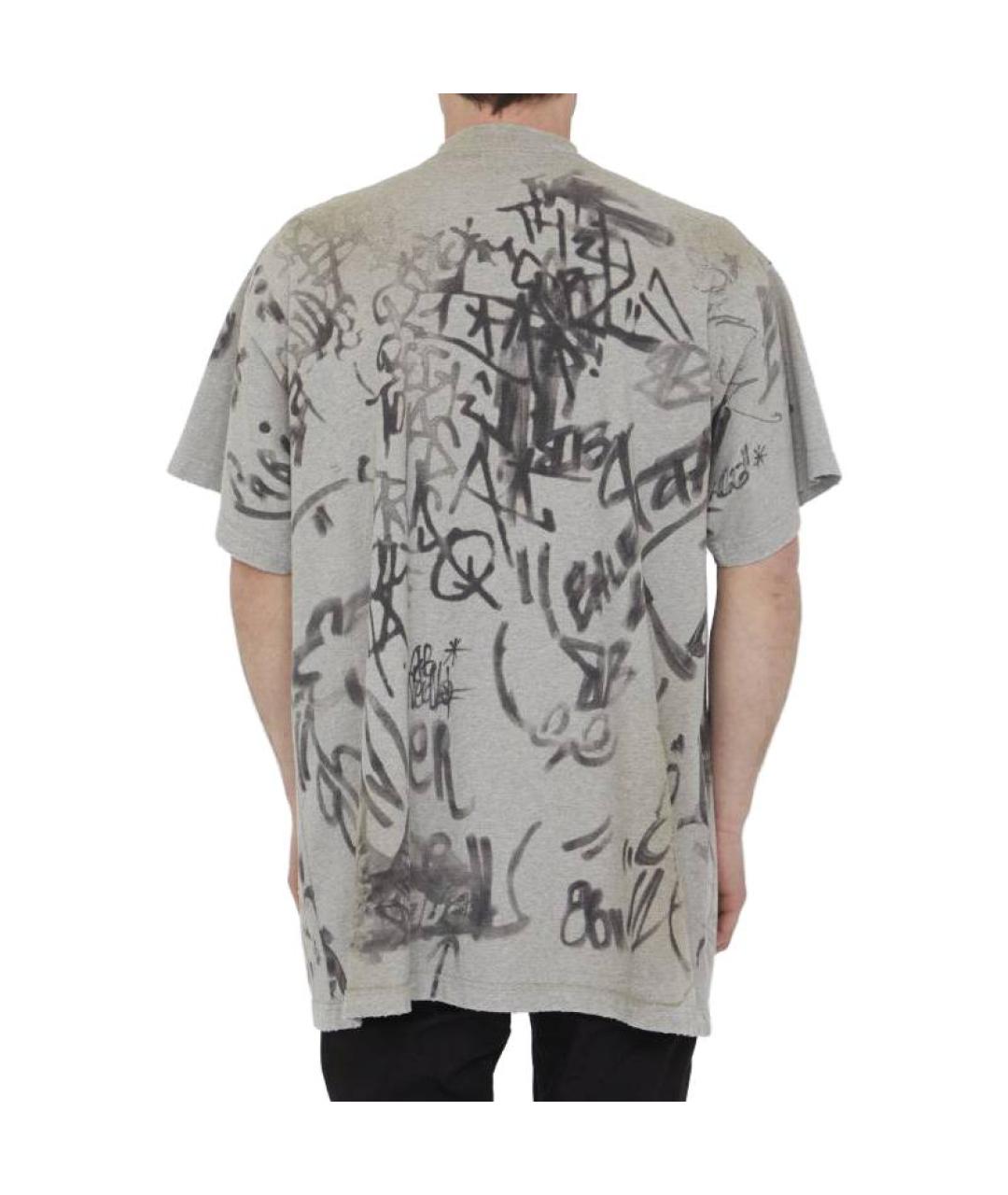 BALENCIAGA Серая футболка, фото 2