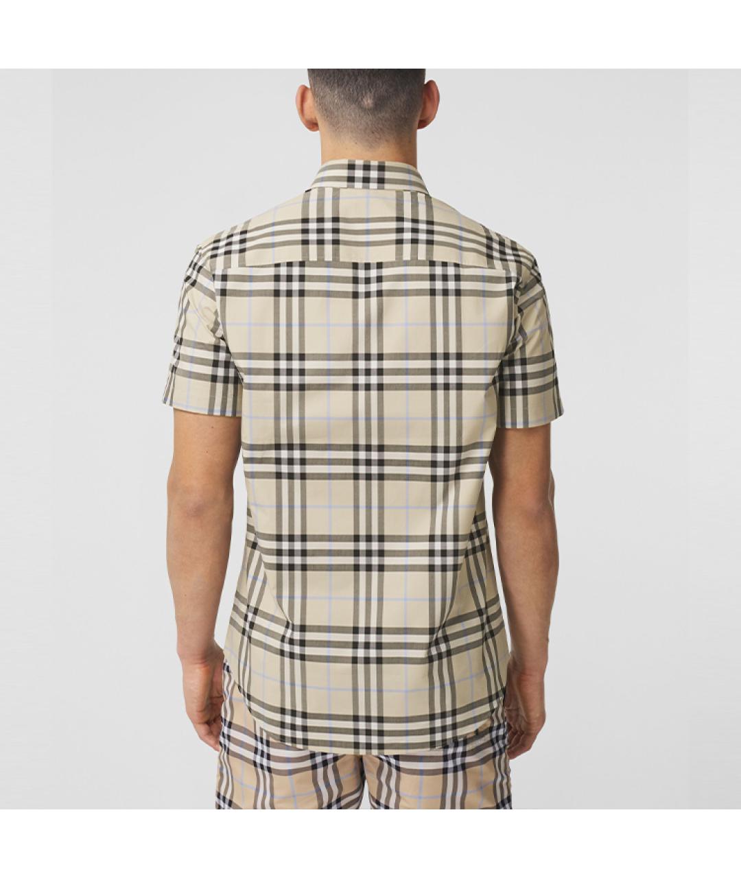 BURBERRY Бежевая классическая рубашка, фото 3