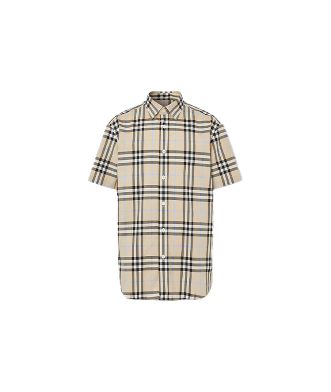 BURBERRY Бежевая классическая рубашка, фото 6