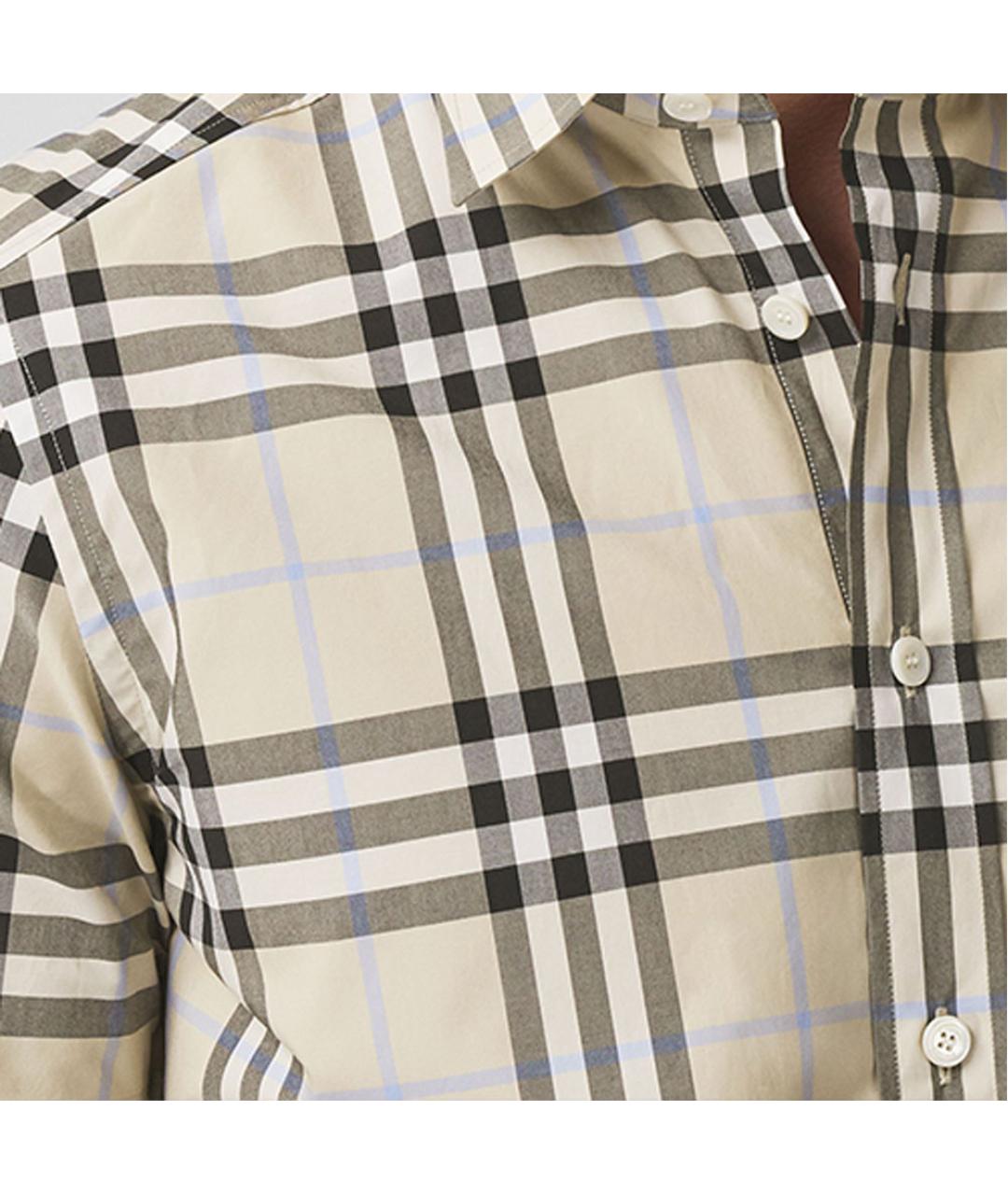 BURBERRY Бежевая классическая рубашка, фото 5