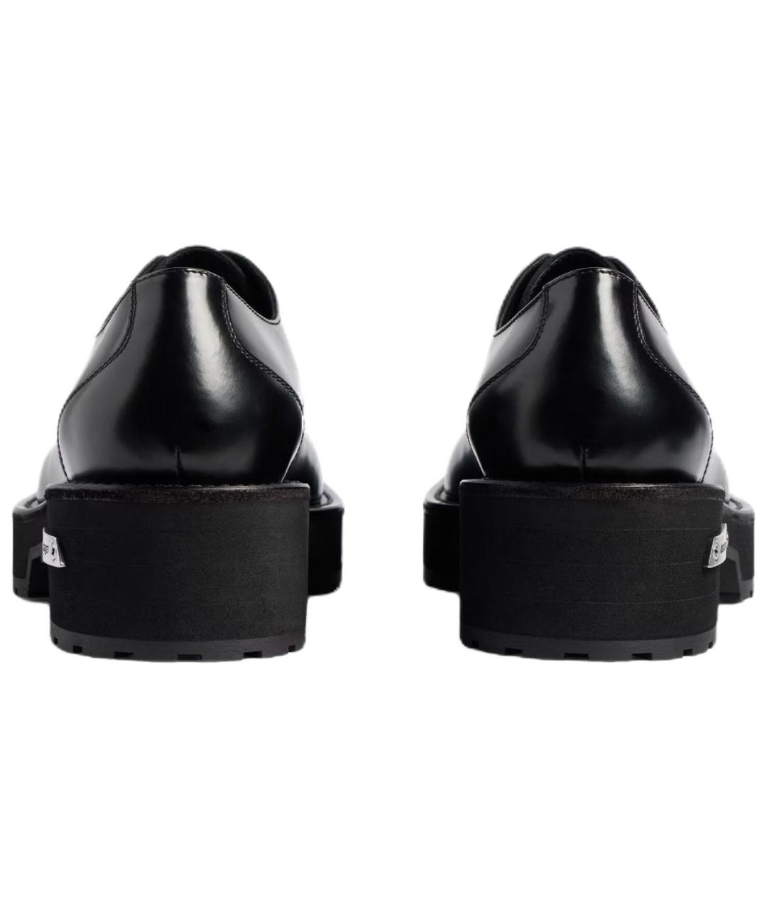 BALENCIAGA Черные кожаные туфли, фото 4