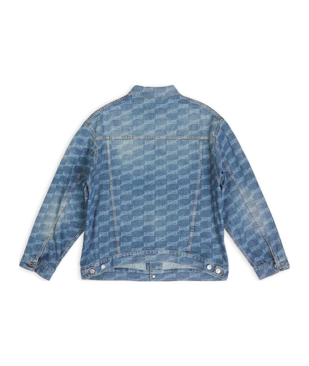 BALENCIAGA Синяя деним куртка, фото 2