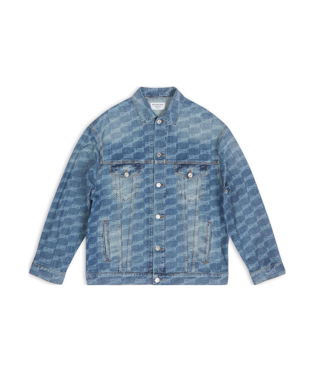 BALENCIAGA Синяя деним куртка, фото 5