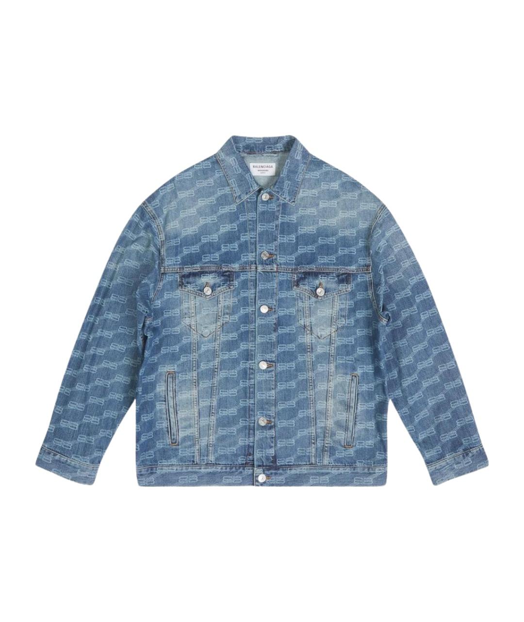 BALENCIAGA Синяя деним куртка, фото 1