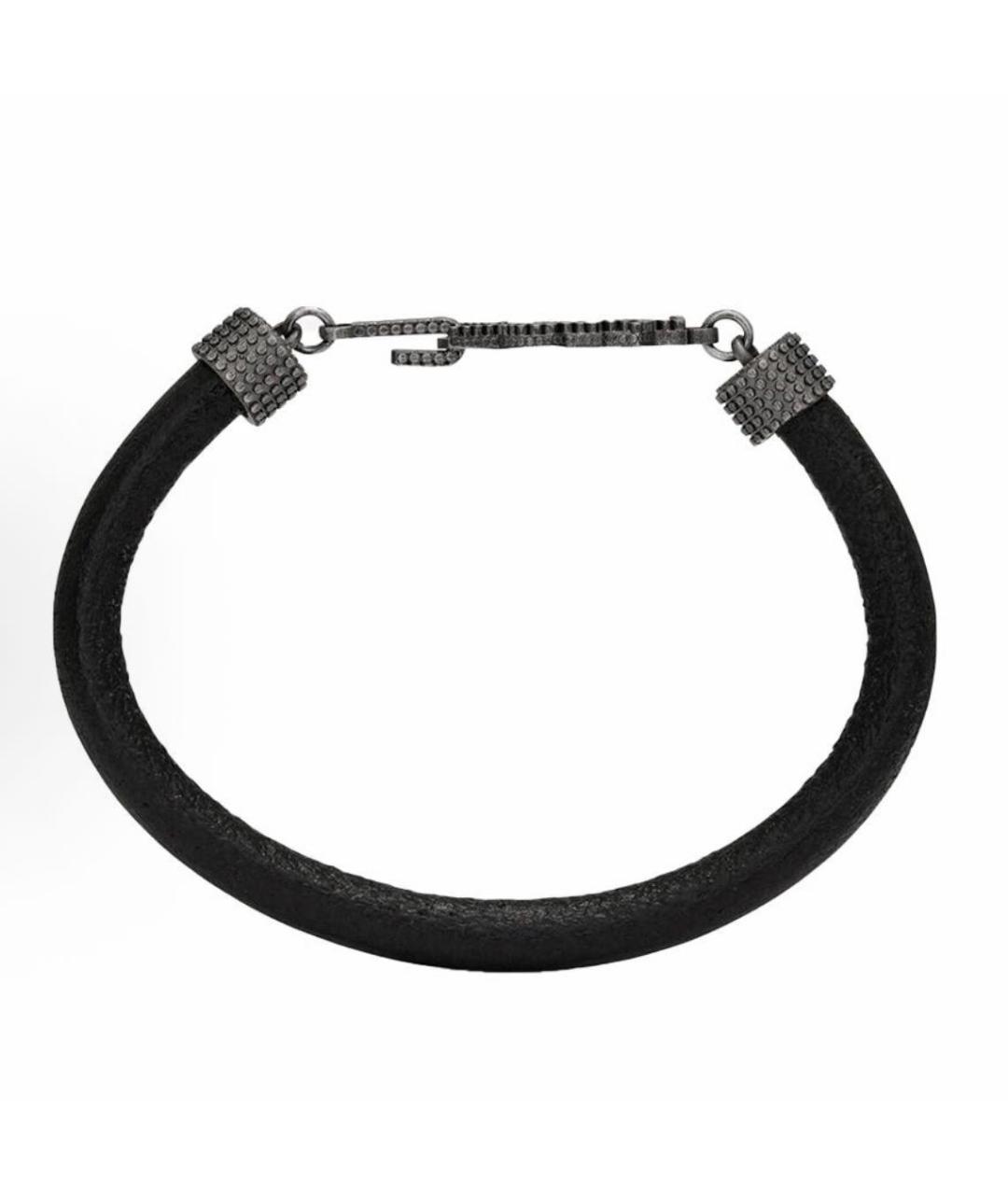 SAINT LAURENT Черный браслет, фото 4