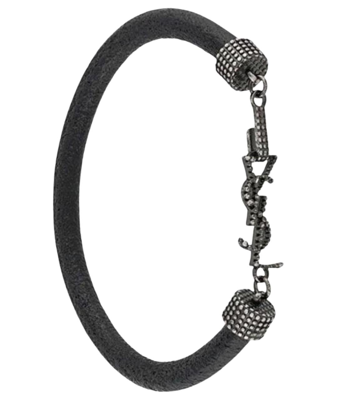 SAINT LAURENT Черный браслет, фото 1