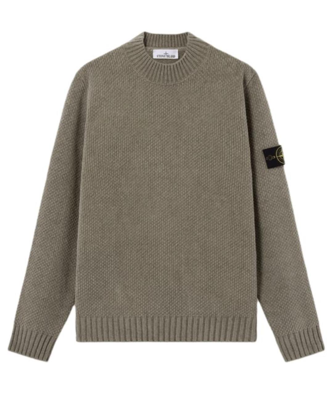 STONE ISLAND Зеленый джемпер / свитер, фото 1