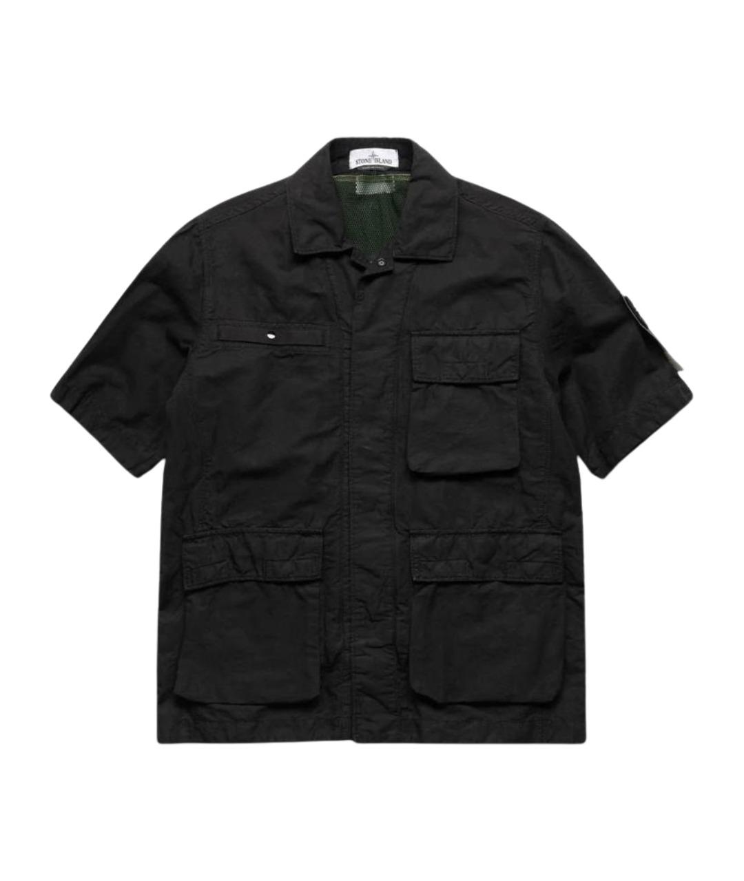 STONE ISLAND Черная классическая рубашка, фото 1