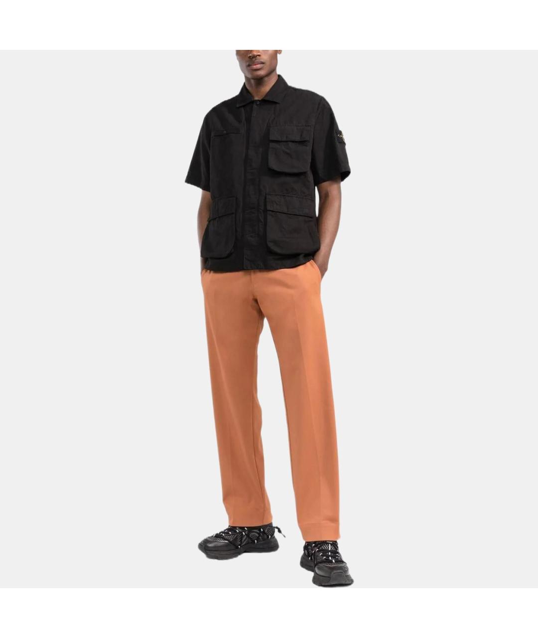 STONE ISLAND Черная классическая рубашка, фото 3