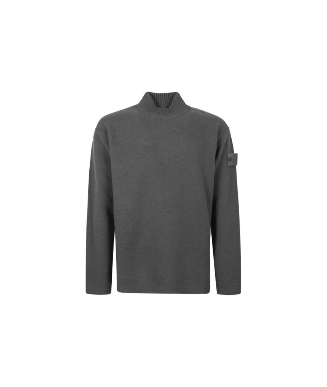 STONE ISLAND Серый джемпер / свитер, фото 6