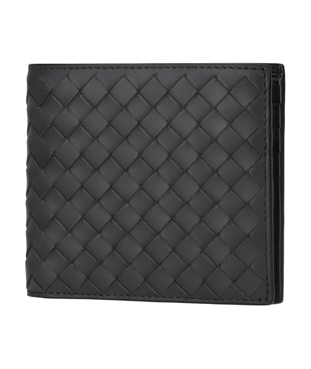 BOTTEGA VENETA Антрацитовый кошелек, фото 2