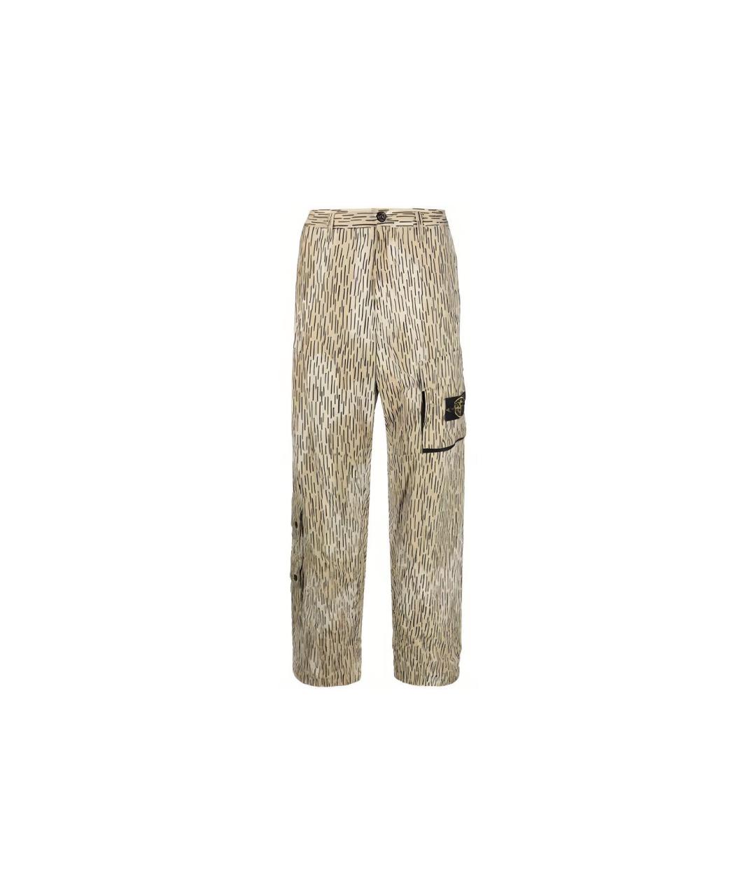 STONE ISLAND Коричневые повседневные брюки, фото 5