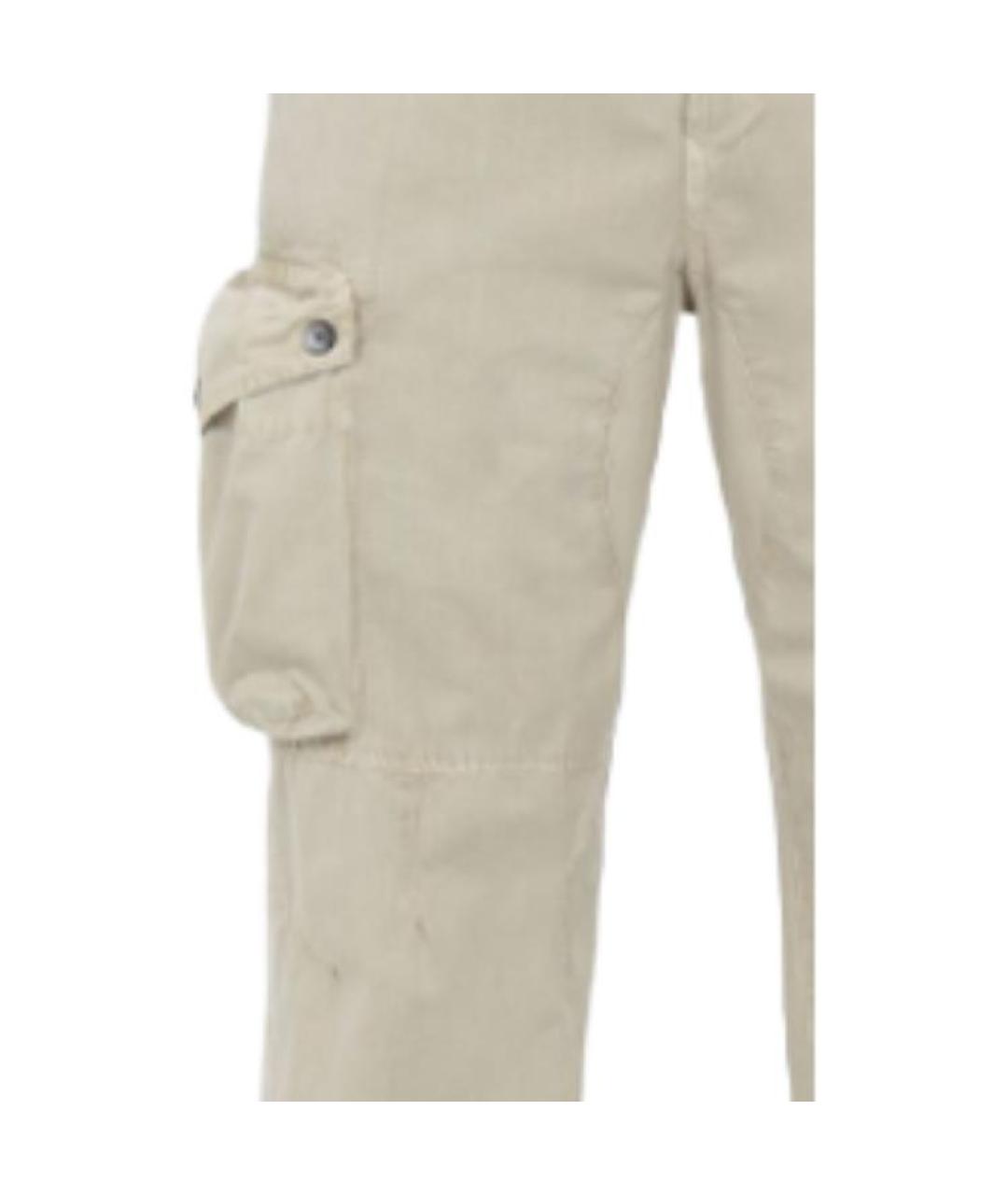 STONE ISLAND Бежевые брюки чинос, фото 4