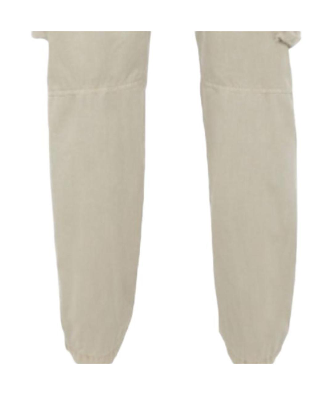 STONE ISLAND Бежевые брюки чинос, фото 5