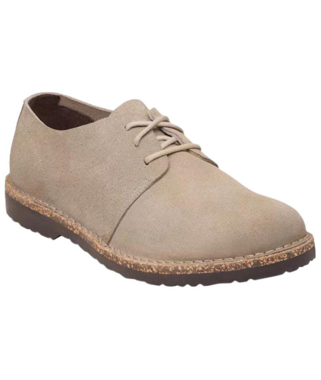 BIRKENSTOCK Бежевые замшевые ботинки, фото 2