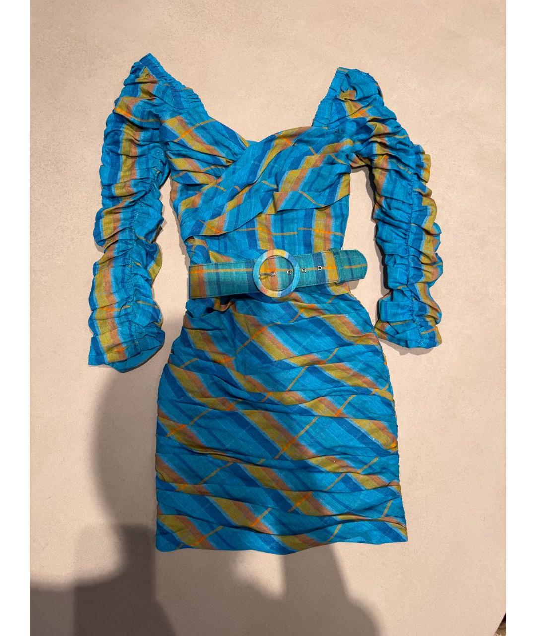 NICHOLAS KIRKWOOD Бирюзовое коктейльное платье, фото 7