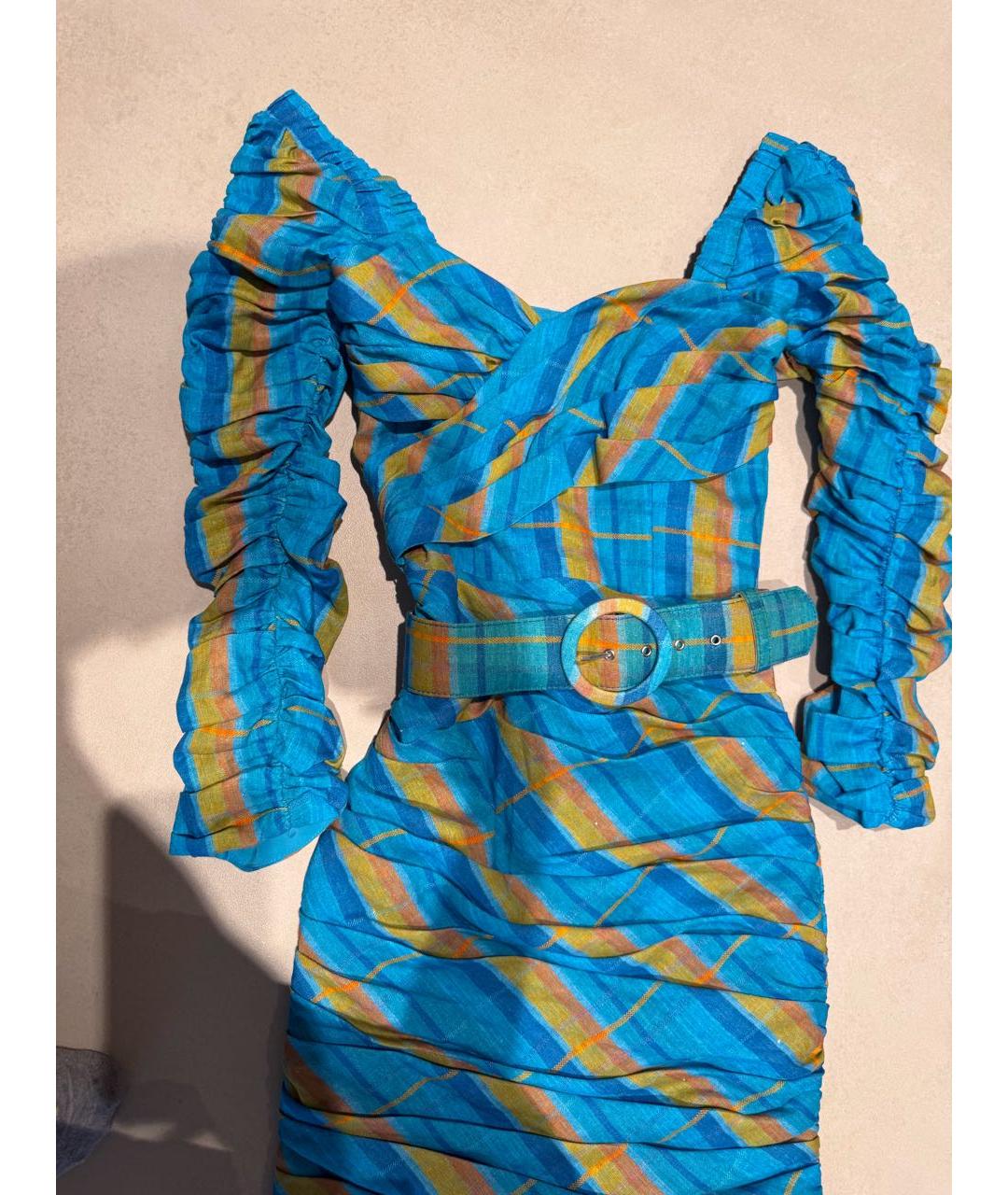 NICHOLAS KIRKWOOD Бирюзовое коктейльное платье, фото 8