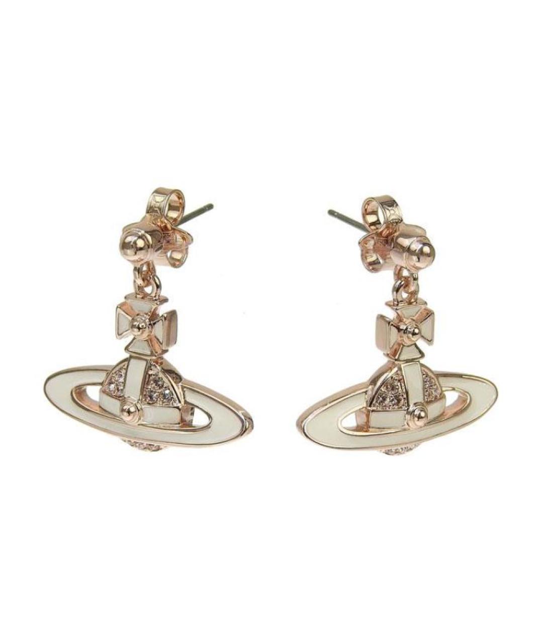 VIVIENNE WESTWOOD Розовые латунные серьги, фото 1