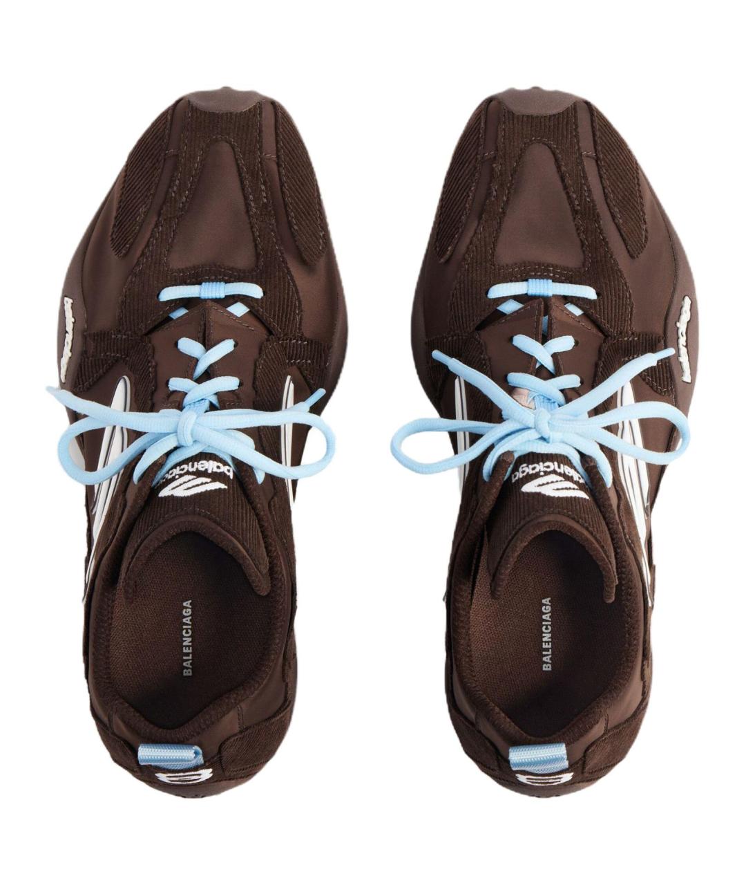 BALENCIAGA Коричневые низкие кроссовки / кеды, фото 5