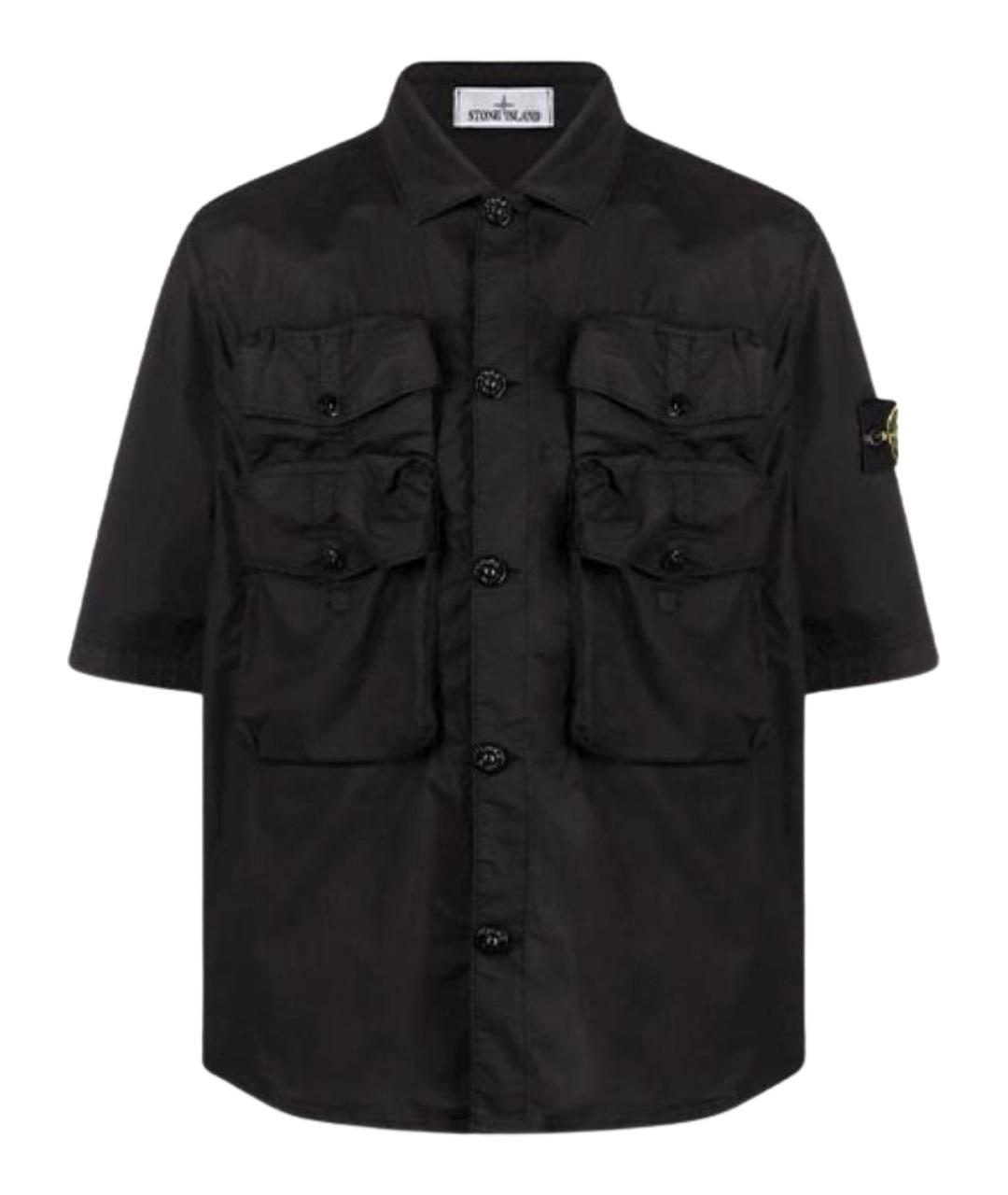 STONE ISLAND Черная классическая рубашка, фото 1