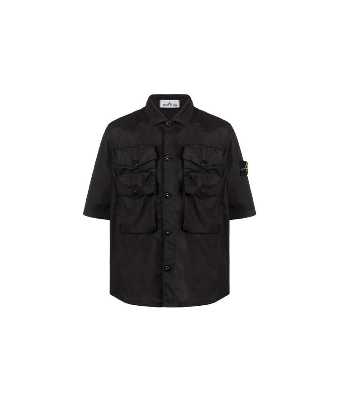 STONE ISLAND Черная классическая рубашка, фото 5