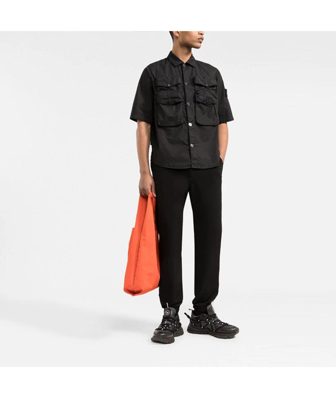 STONE ISLAND Черная классическая рубашка, фото 2
