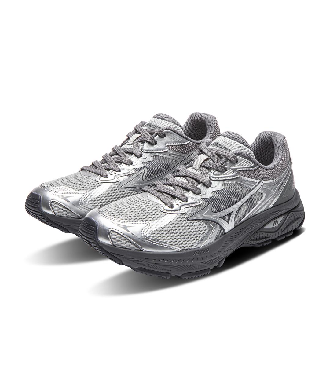MIZUNO Серебряные синтетические кроссовки, фото 4