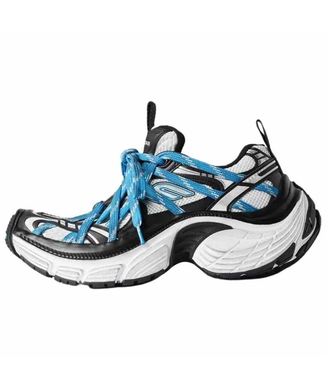 BALENCIAGA Синие низкие кроссовки / кеды, фото 2