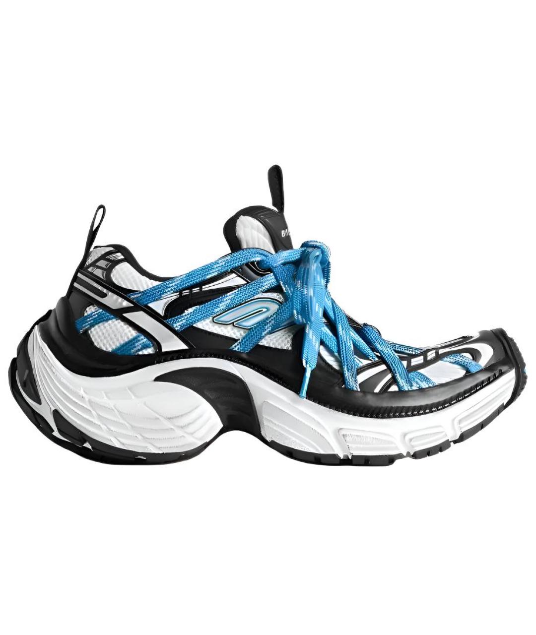 BALENCIAGA Синие низкие кроссовки / кеды, фото 1