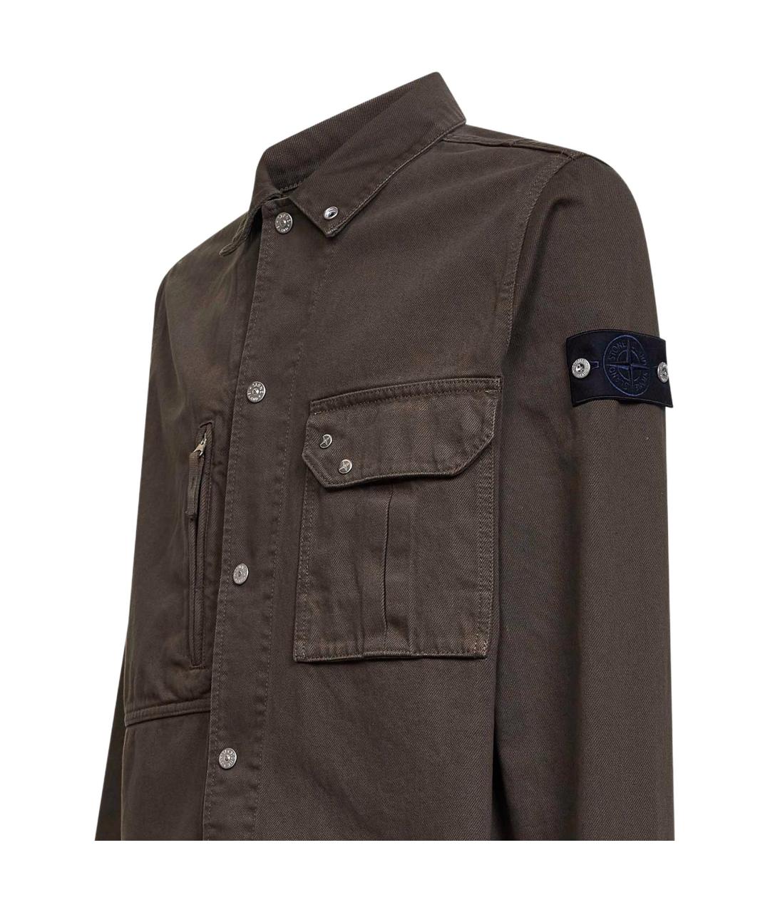 STONE ISLAND Коричневая куртка, фото 3
