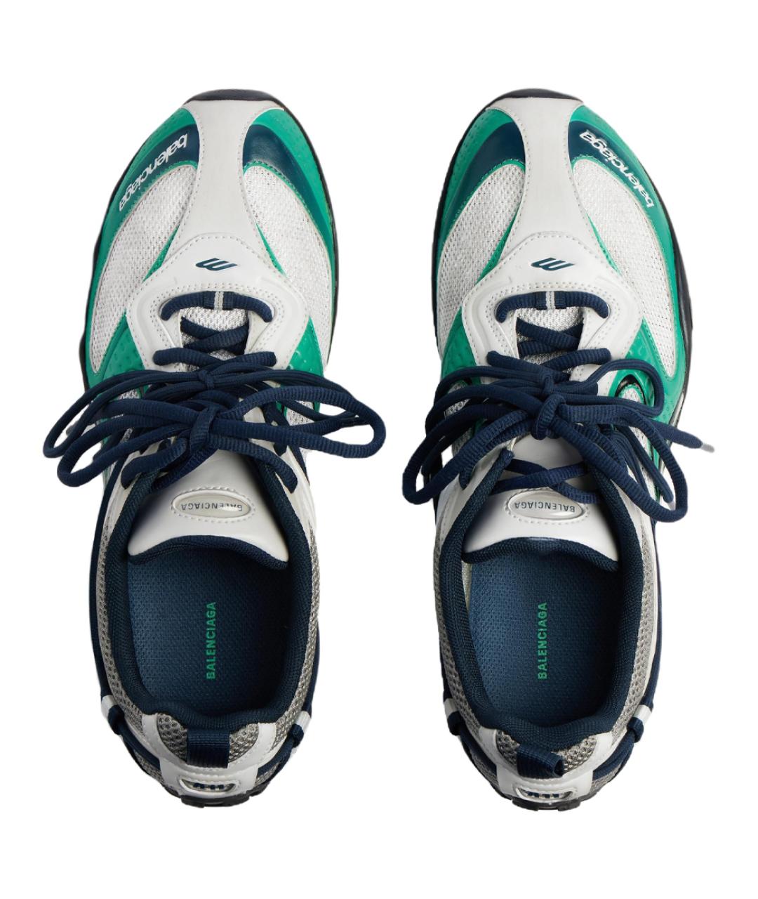 BALENCIAGA Зеленые низкие кроссовки / кеды, фото 4