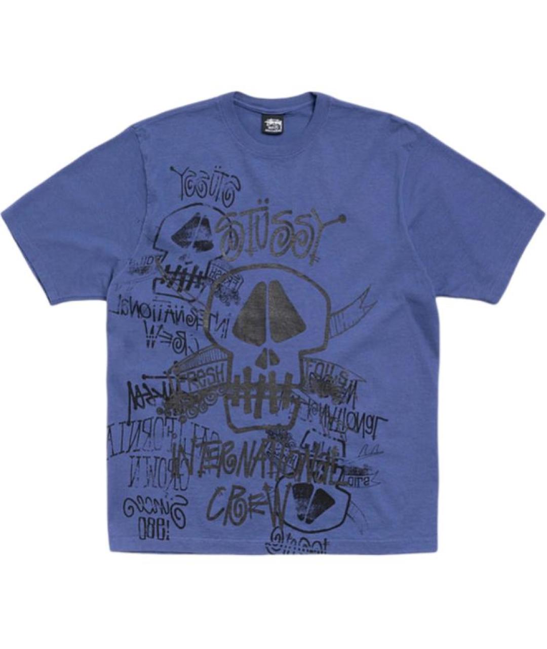STUSSY Синяя футболка, фото 1
