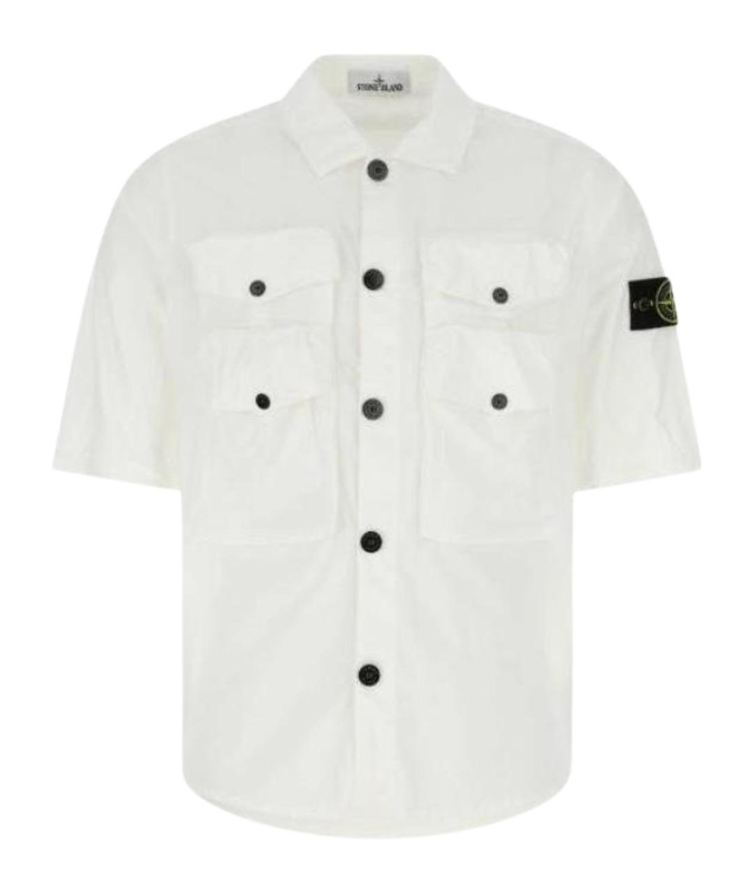 STONE ISLAND Белая классическая рубашка, фото 1
