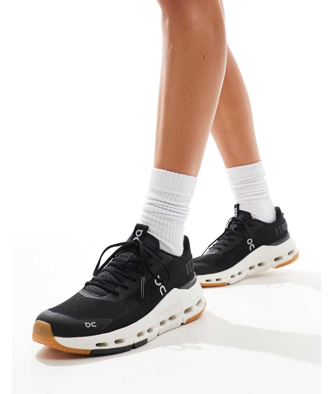 ON Черные синтетические кроссовки, фото 4