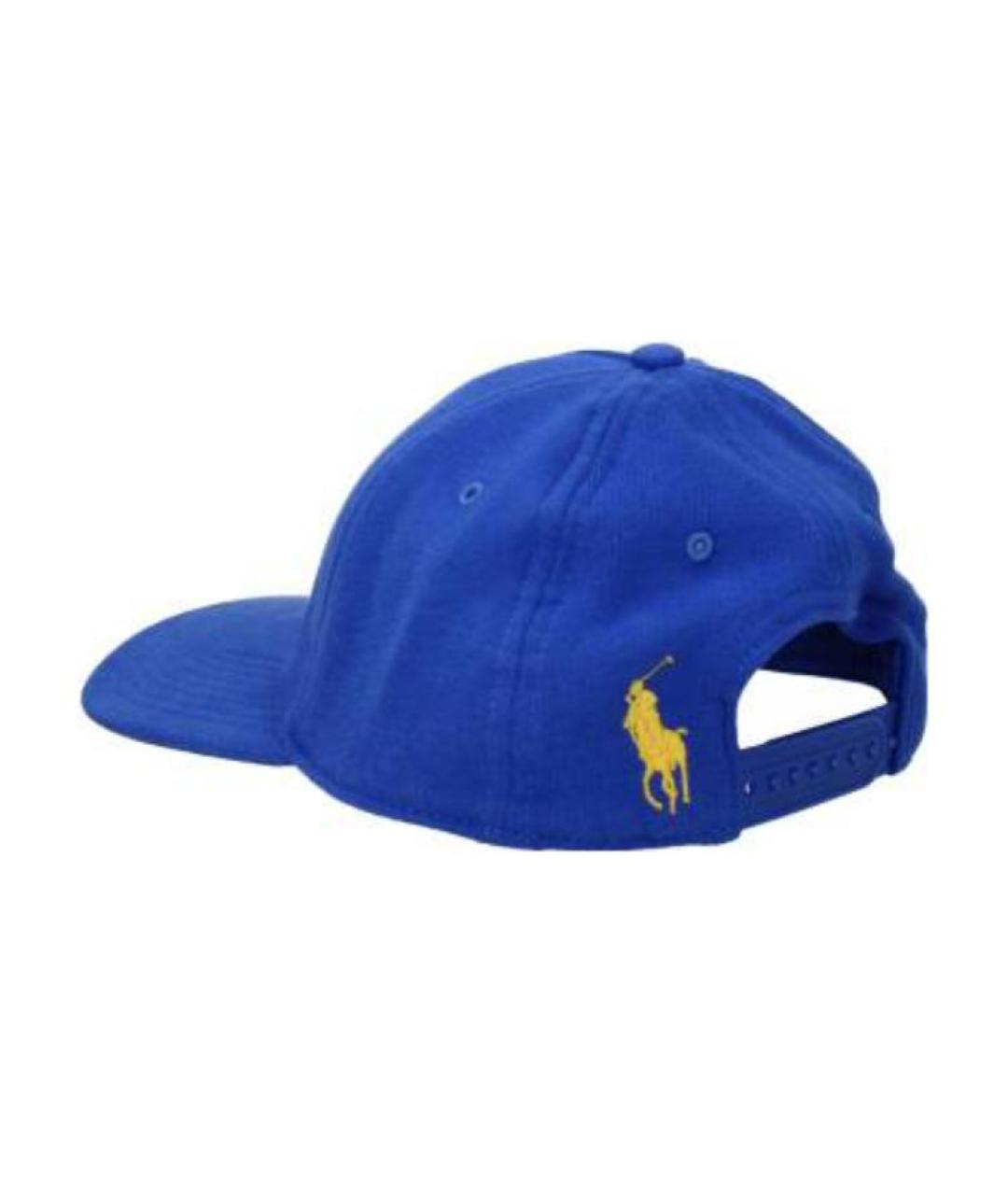 POLO RALPH LAUREN Синяя хлопковая кепка/бейсболка, фото 2