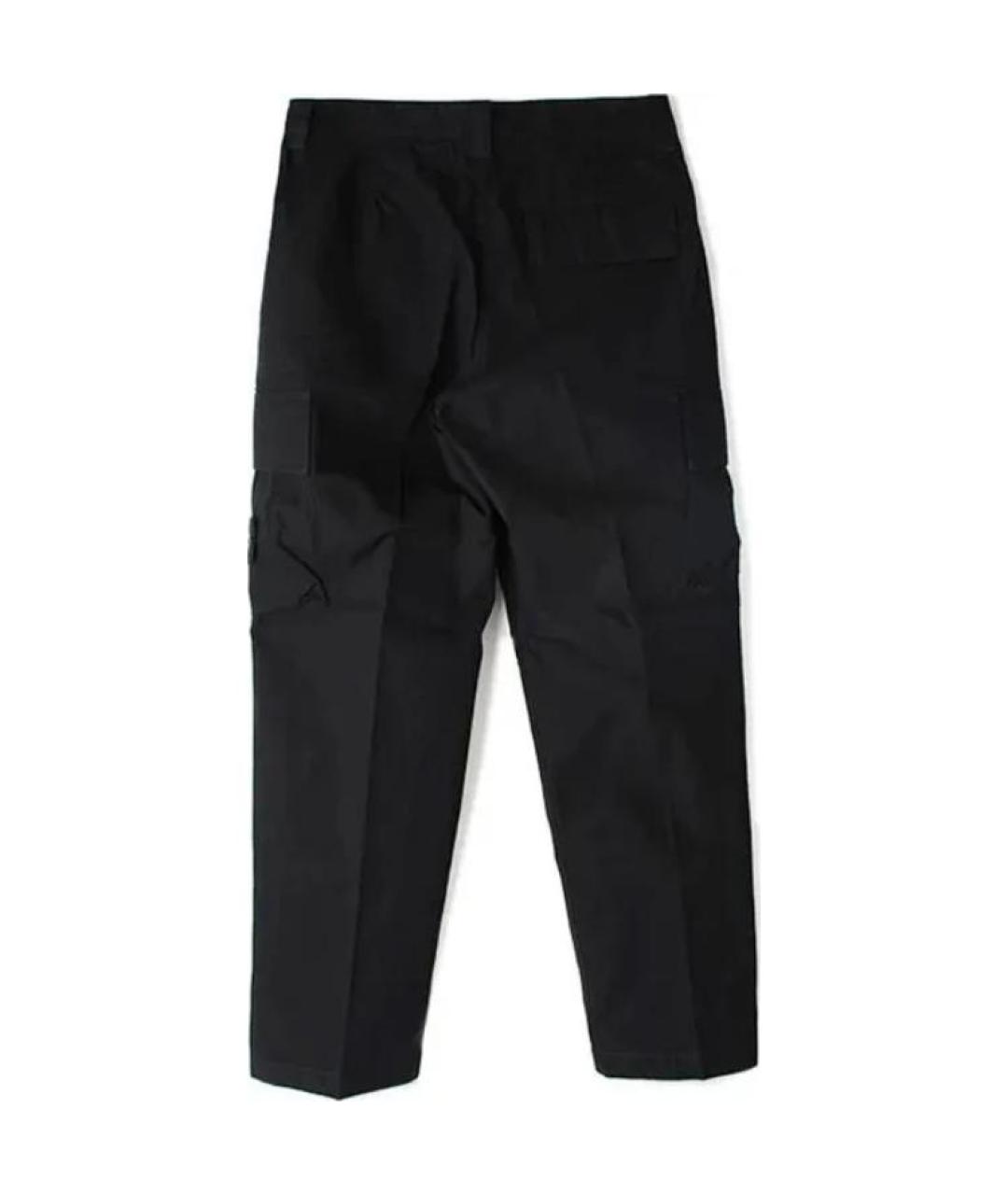 STONE ISLAND Черные повседневные брюки, фото 3
