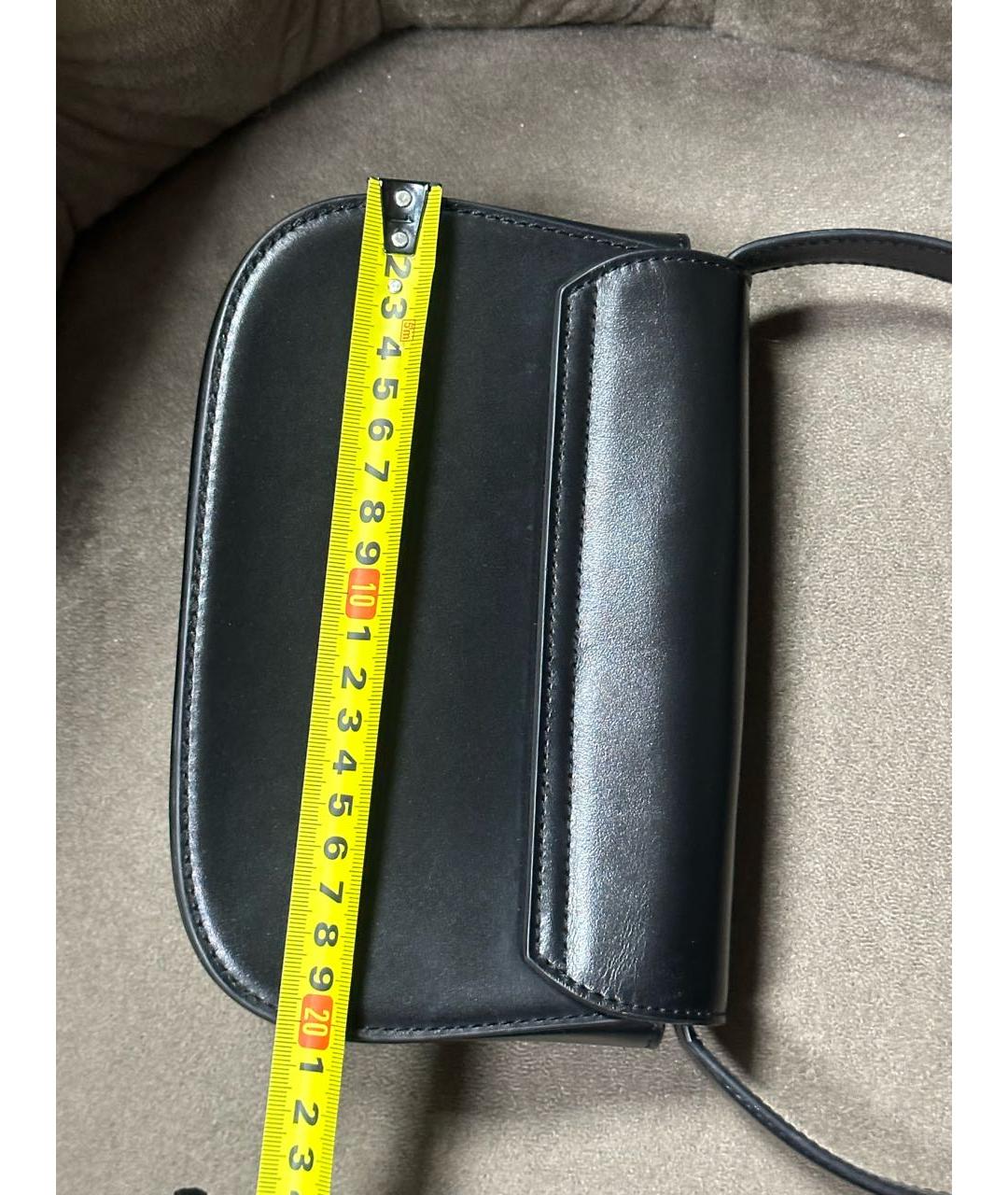 DIESEL Черная кожаная сумка с короткими ручками, фото 6