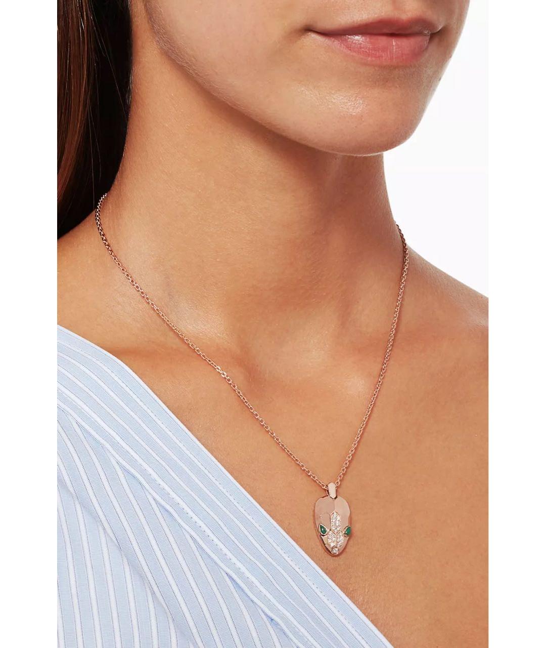 BVLGARI Золотой кулон из розового золота, фото 6