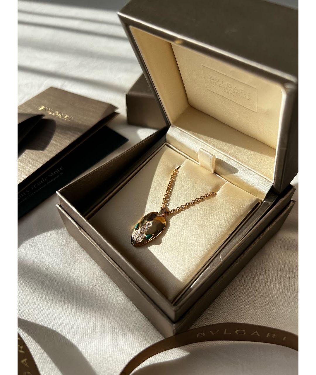 BVLGARI Золотой кулон из розового золота, фото 5