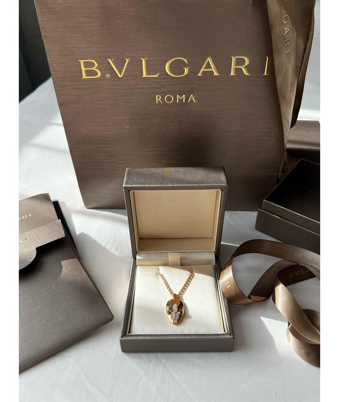BVLGARI Золотой кулон из розового золота, фото 3