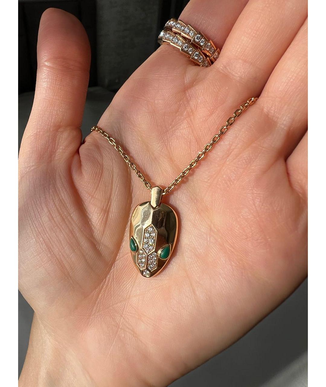 BVLGARI Золотой кулон из розового золота, фото 7