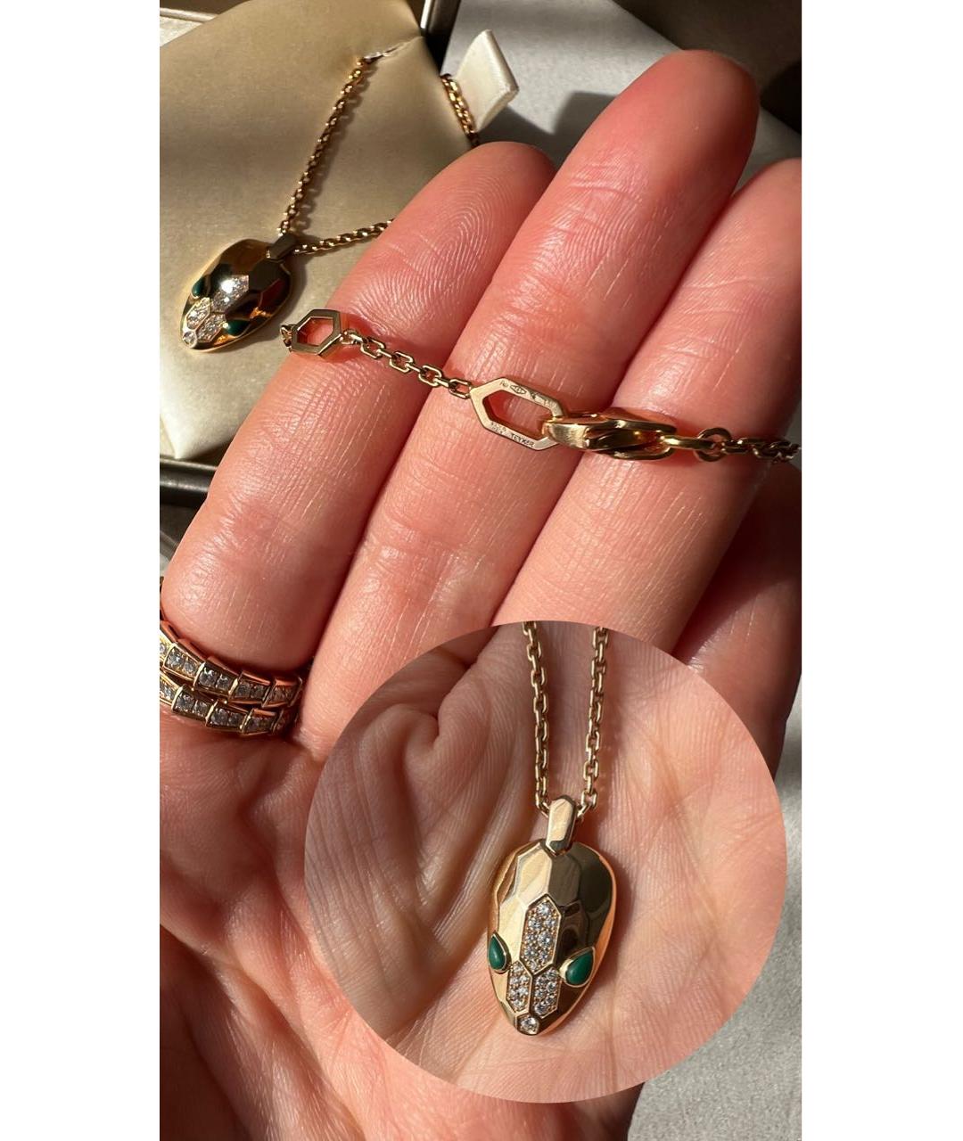 BVLGARI Золотой кулон из розового золота, фото 4