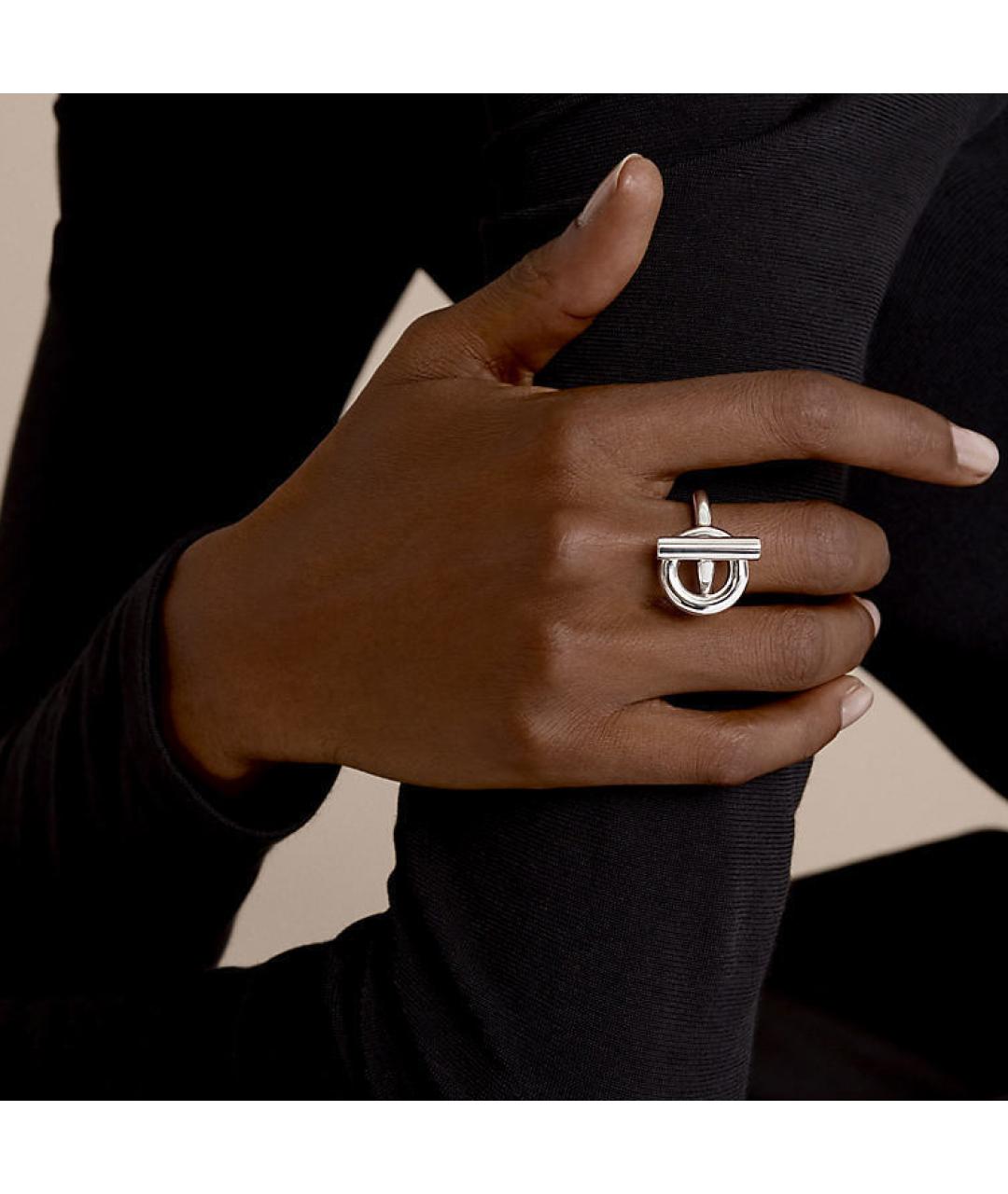 HERMES Серебряное кольцо, фото 2