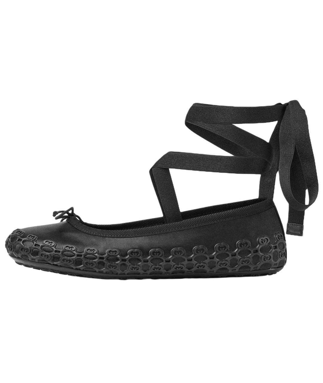 GUCCI Черные балетки, фото 2