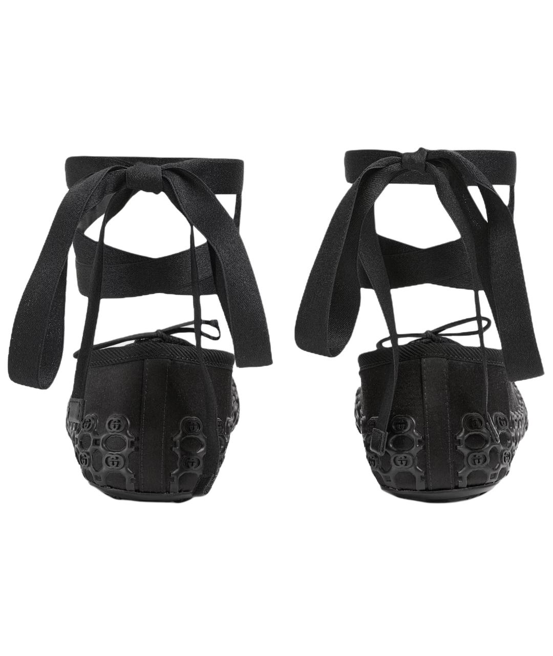 GUCCI Черные балетки, фото 5