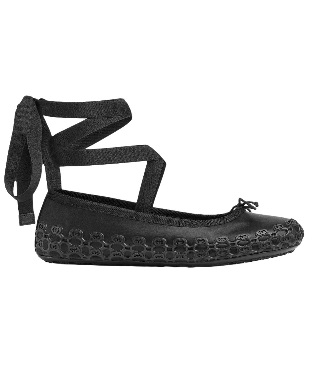 GUCCI Черные балетки, фото 1